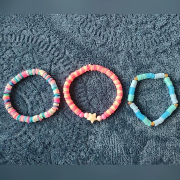 Colorful Kids Beaded Bracelets Set - Picture 1 of 2